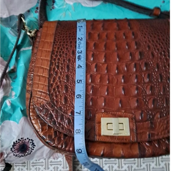 Brahmin Pecan Large Saddle Bag - Picture 10 of 11